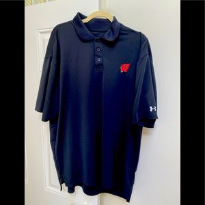 Wisconsin badgers under armour polo